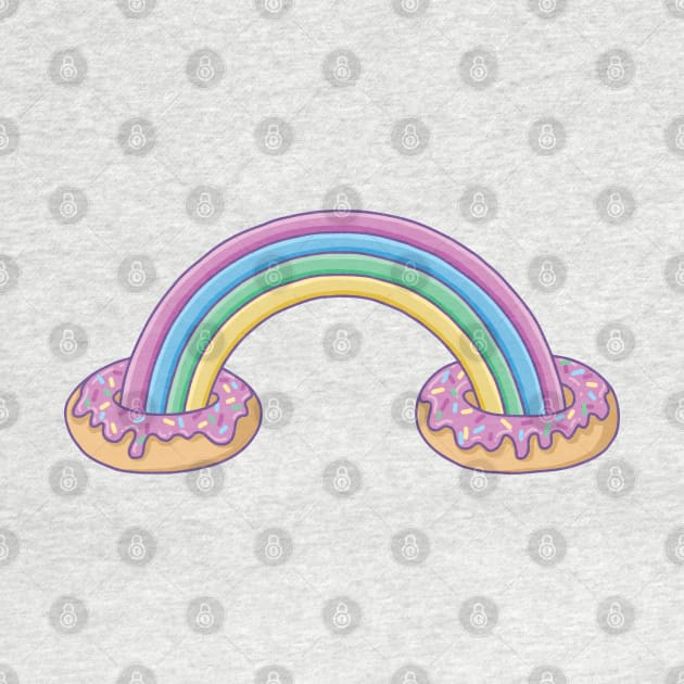 rainbow and donuts by gotoup